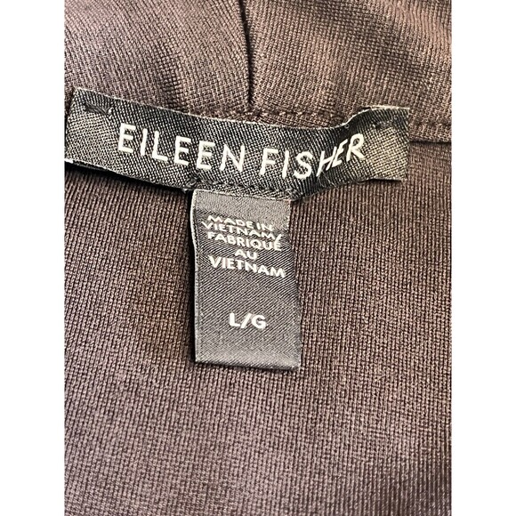 Eileen Fisher Taupe Brown Swing Open Front Shacket Blazer Jacket Sz L - Picture 9 of 12
